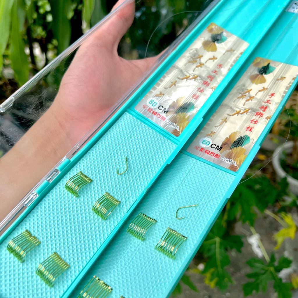 Bảng 20 Cặp Thẻo Câu Đài Nanh Sói Buộc Sẵn Lưỡi Câu Cá Thép Carbon Thẻo Câu Đài Cao Cấp