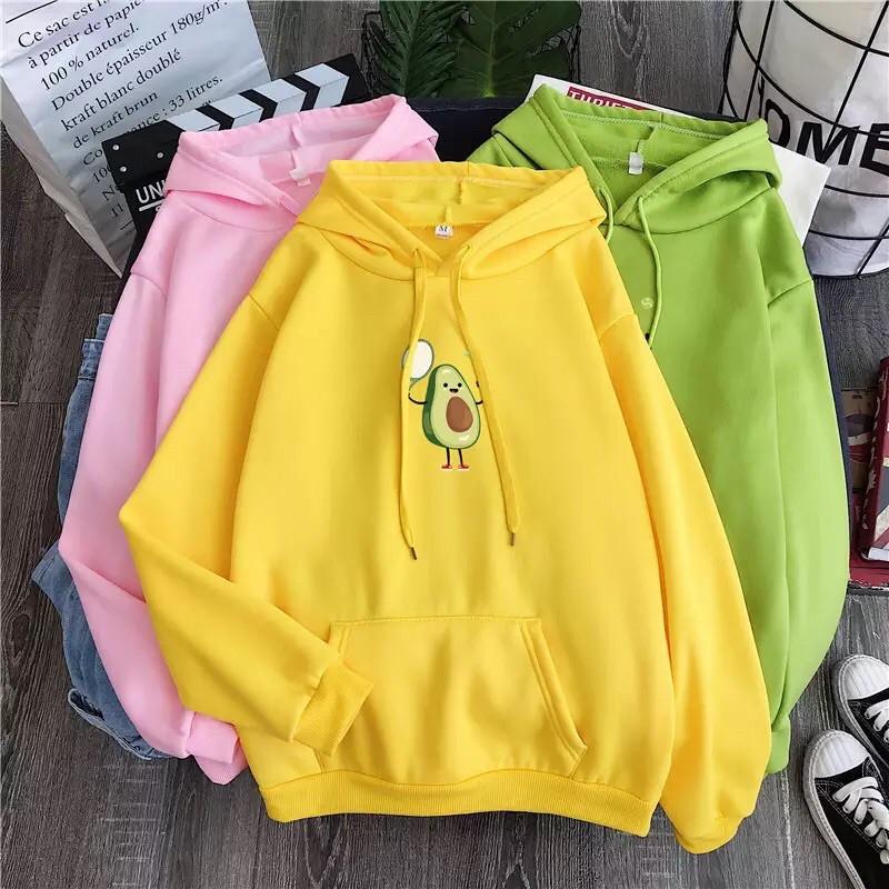 ÁO HOODIE IN HÌNH QUẢ BƠ