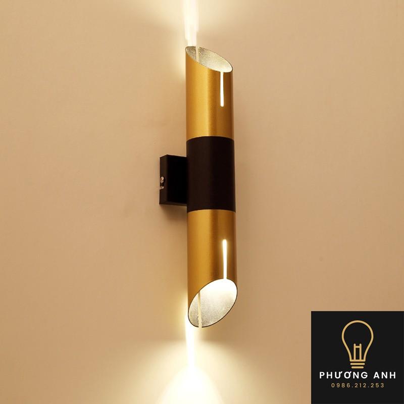 Đèn LED gắn tường chiếu hai đầu trang trí nội thất phòng ngủ, phòng khách hình ống mã 1735 sang trọng hiện đại