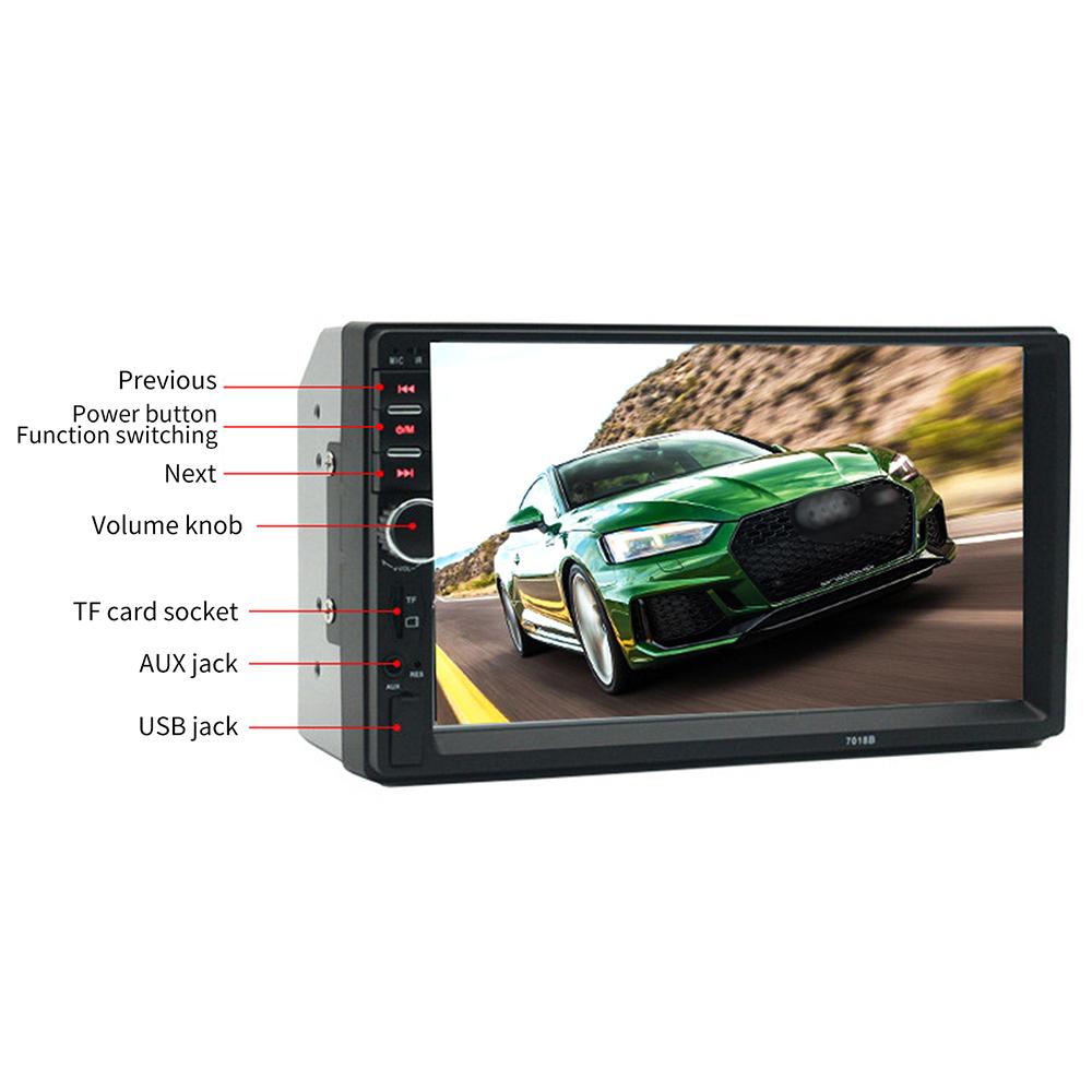 BT Car Stereo Audio MP5 Player Rearview Function FM Radio with Remote Control 7'' Touch Screen 4 Play Modes