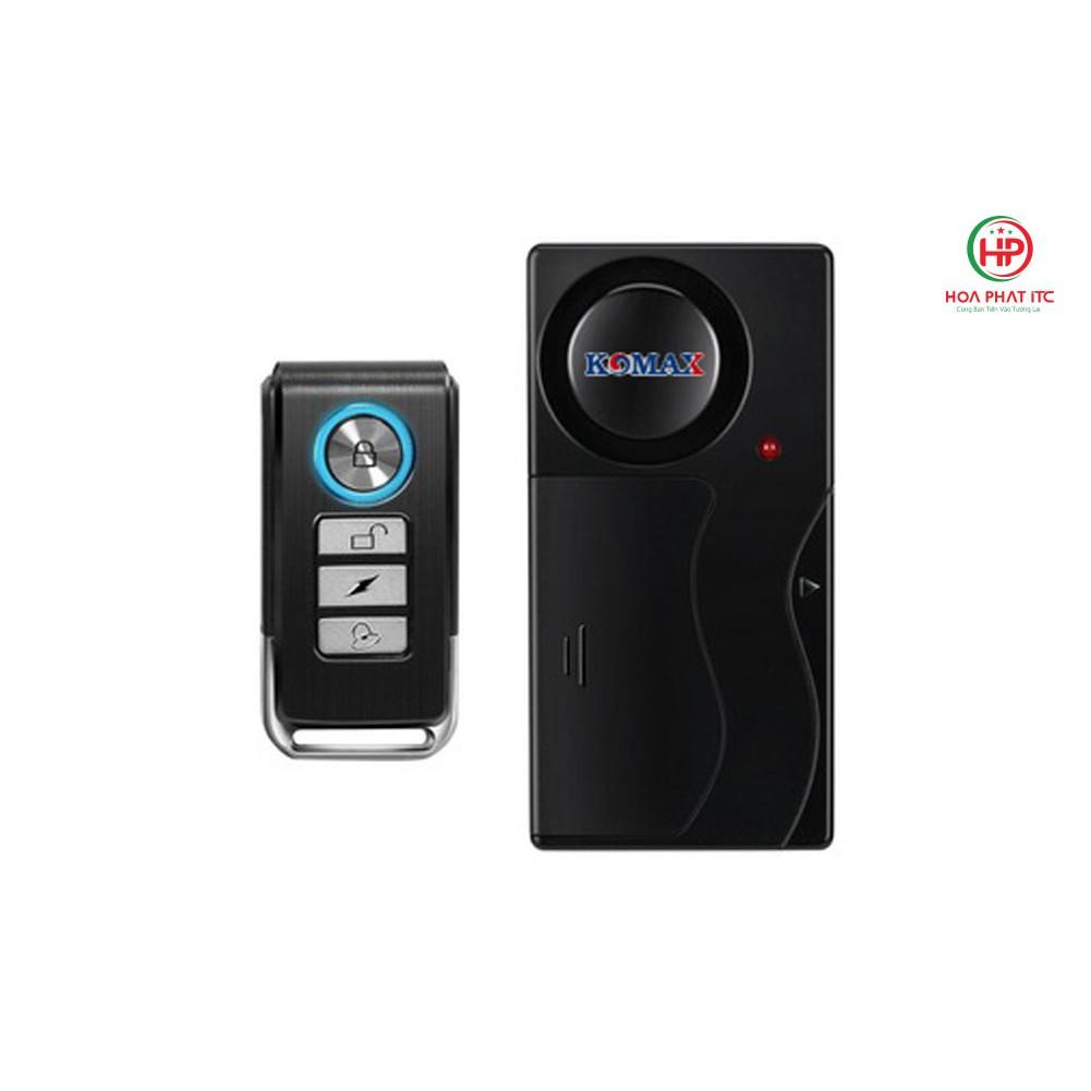 Báo trộm cảm biến rung kèm remote Komax KM-R16 - Hàng chính hãng