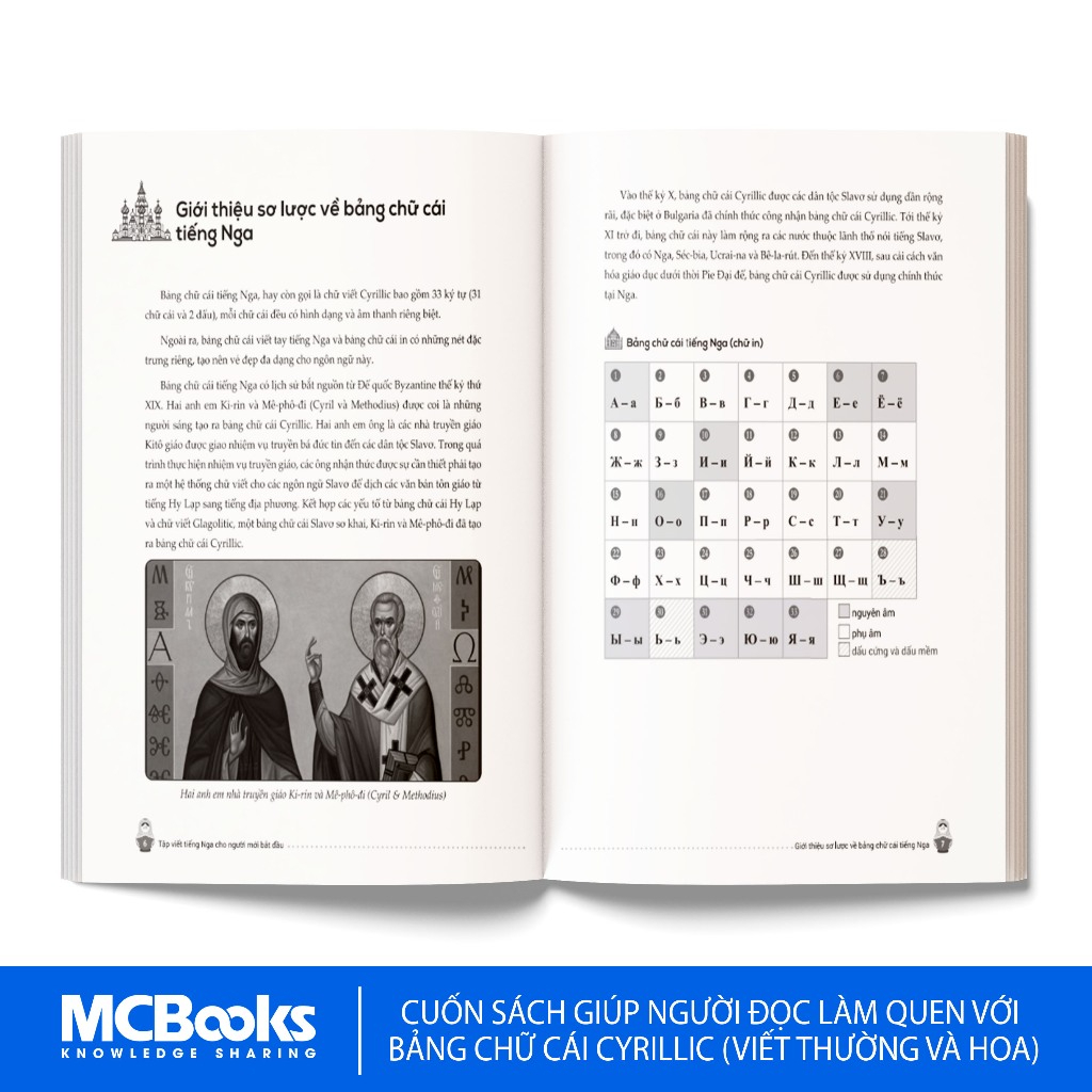 Sách - Tập Viết Tiếng Nga Cho Người Mới Bắt Đầu - MCBooks