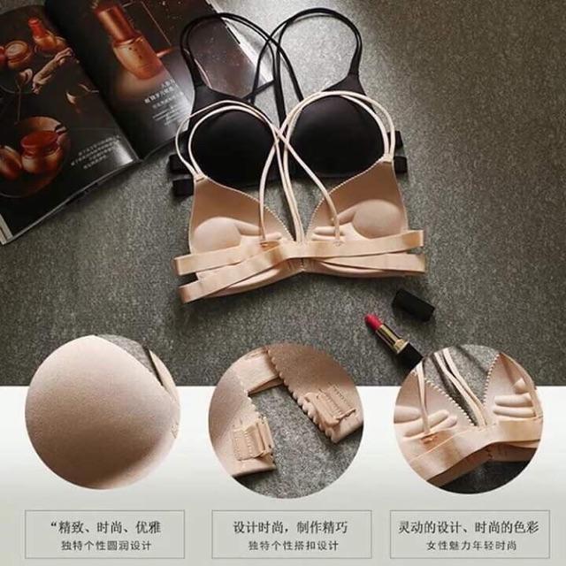 Áo lót cài trước KO GỌNG ,dây chéo sau lưng 810
