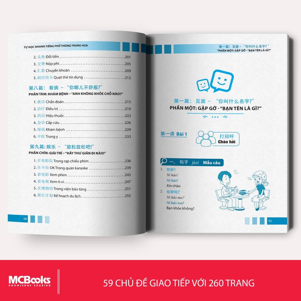 Sách - Tự Học Nhanh Tiếng Phổ Thông Trung Hoa - Học Kèm App Online