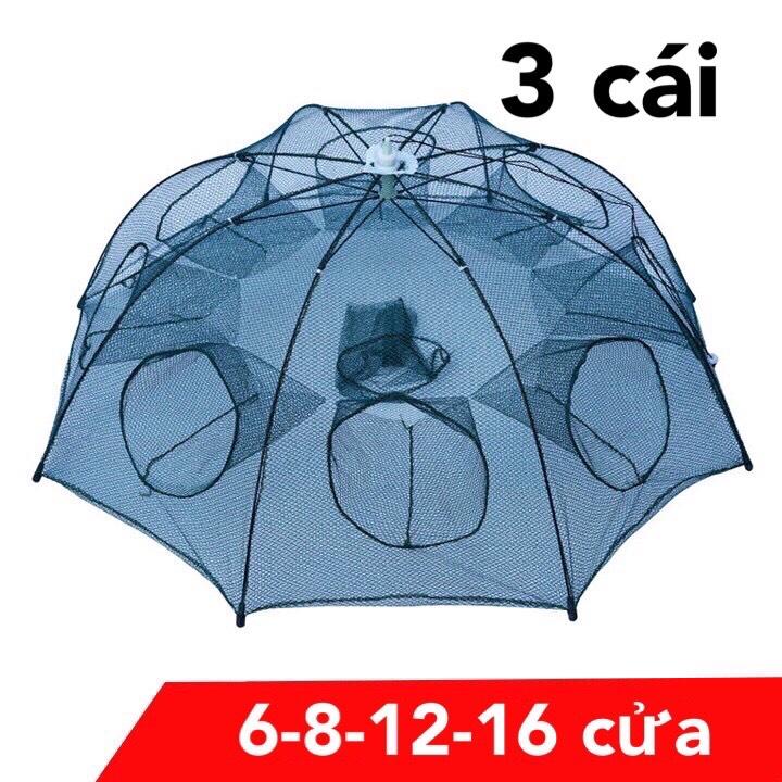 Combo 3 cái lưới bát quái bắt cá 8 cửa