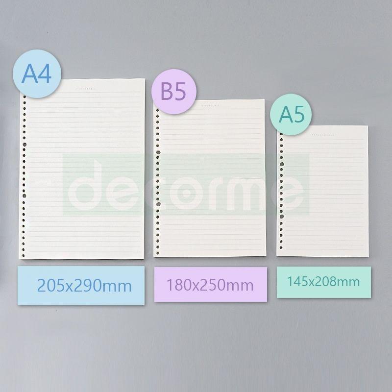 Sổ còng DecorMe binder sổ còng sắt A5 20, 6 lỗ bìa còng Tặng Tab phân trang