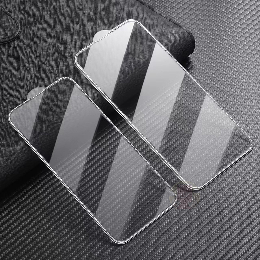 Kính Cường Lực Viền Tinh Thể Kim Cương Lấp Lánh dành cho iPhone 13 13 Pro 13 Pro Max 13 Mini / 12 12 Pro 12 Pro Max 12 Mini / X XS XR XS Max / 11 11 Pro 11 Pro Max / SE 2020 2022 / 6S 6 7 8 Plus Handtown Hàng Chính Hãng