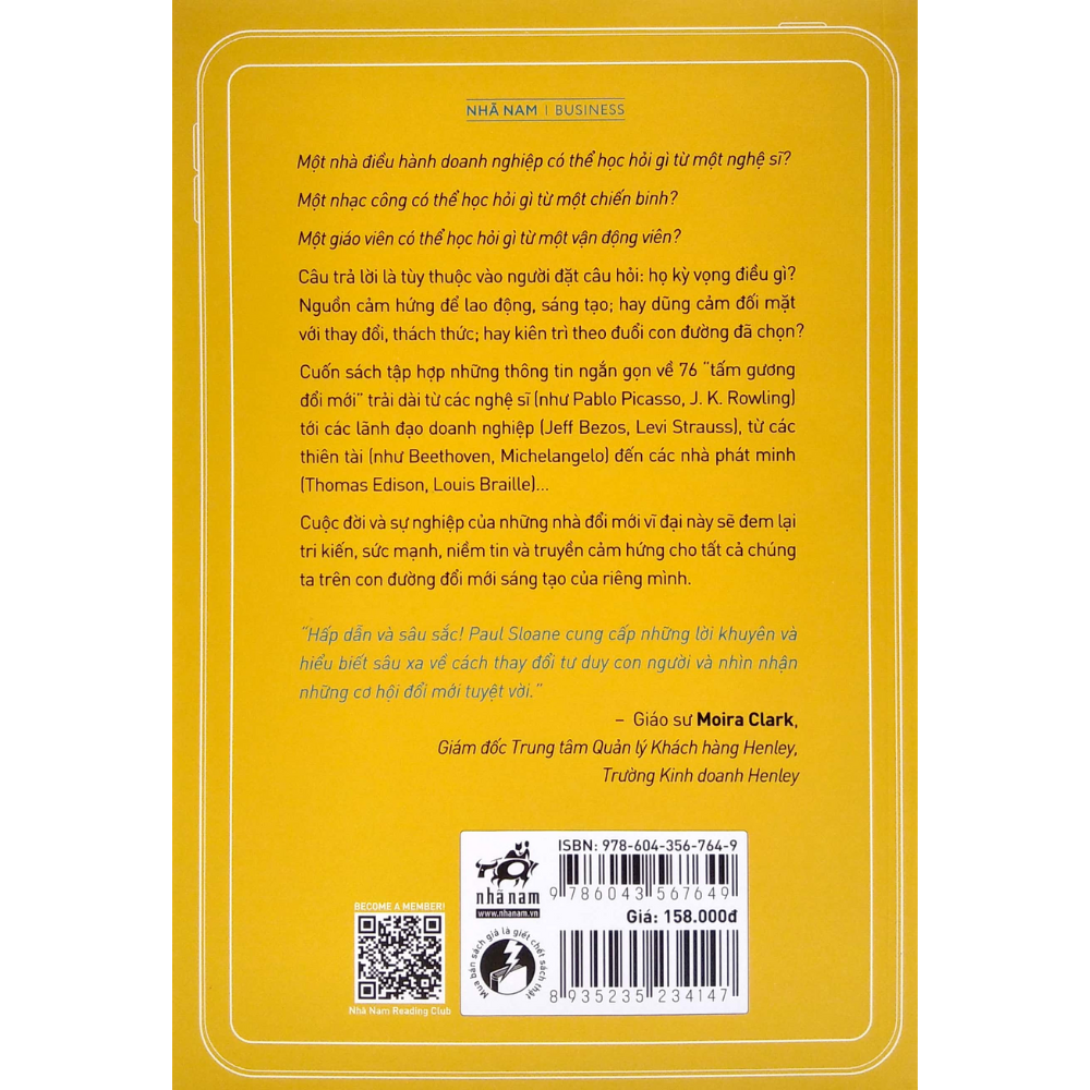 Những bậc thầy đổi mới (76 bài học truyền cảm hứng từ các nhà đổi mới vĩ đại nhất mọi thời đại)
