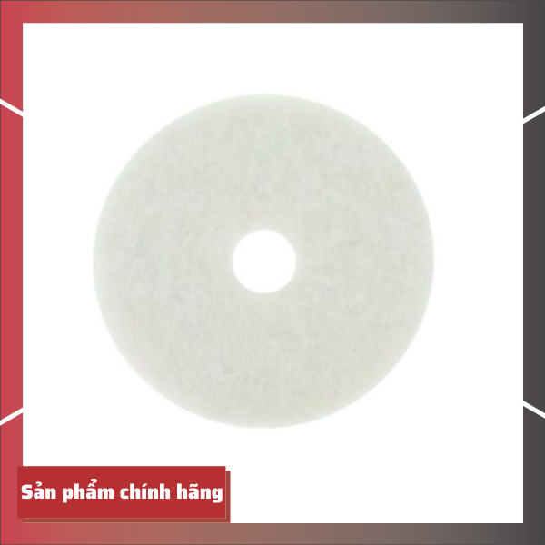 Miếng phớt đánh sàn 3M 4100 màu trắng 16 inch - Chính hãng 3M Mỹ