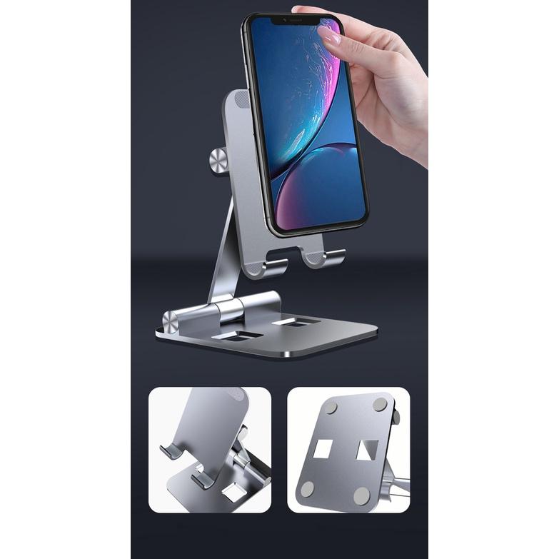 Giá đỡ IPad máy tính bảng Galaxy Tab, Điện Thoại cao cấp độ tablet stand nhôm P47 Kẹp ipad, máy tính bảng