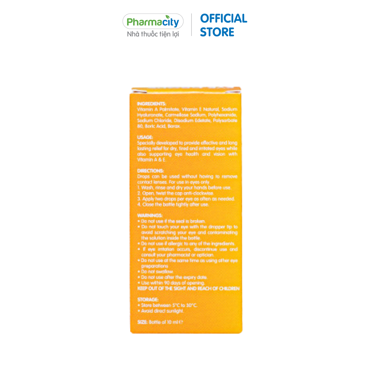 Dung dịch nhỏ mắt Pharmacity Eye Drops - Vitamin A & E