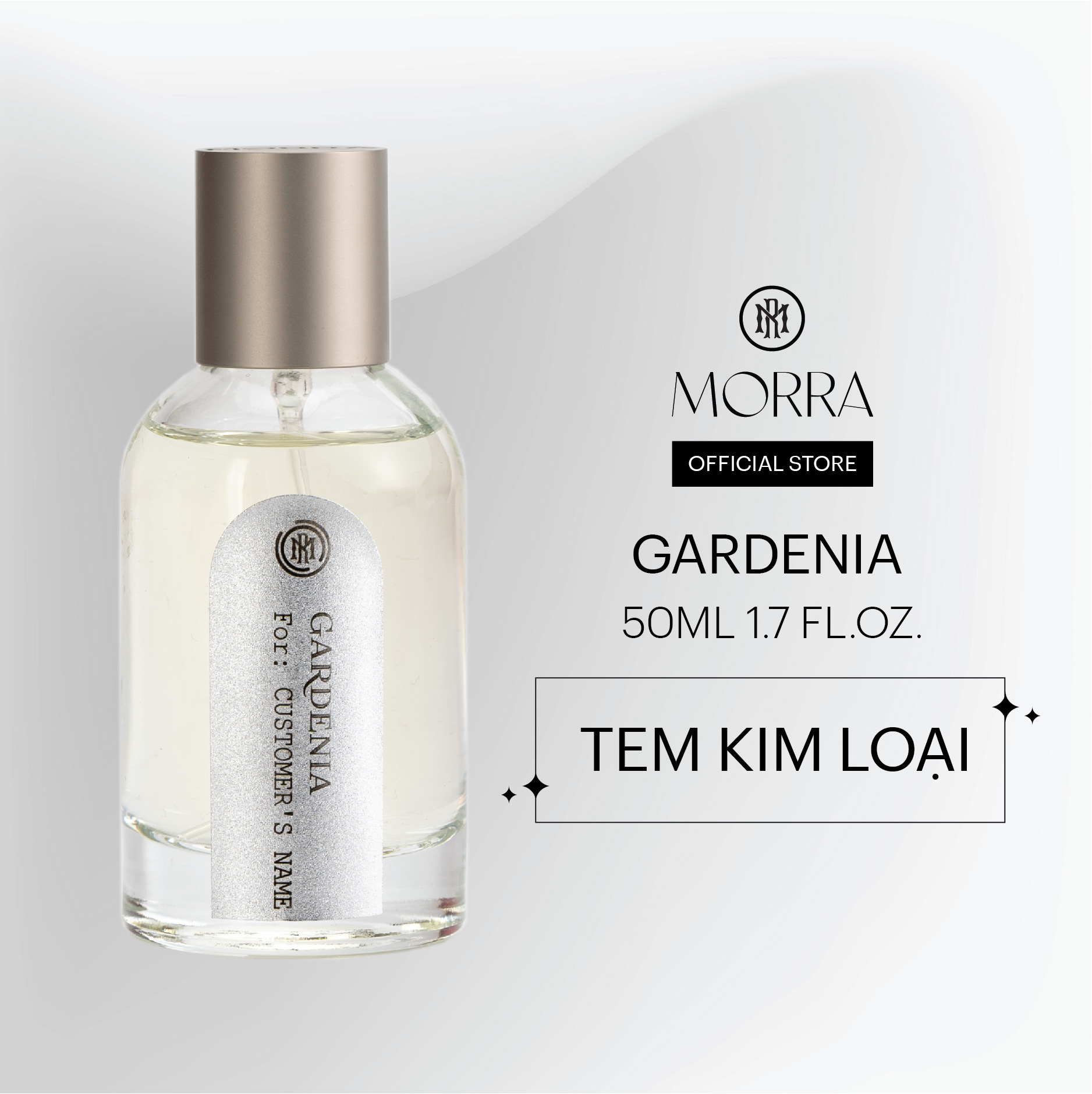 Nước Hoa Nữ Morra Gadenia  Dung tích 50ml Tem Kim Loại Hương Hoa Cỏ Trẻ Trung Ngọt Ngào Lưu Hương Lâu 6H - 8H