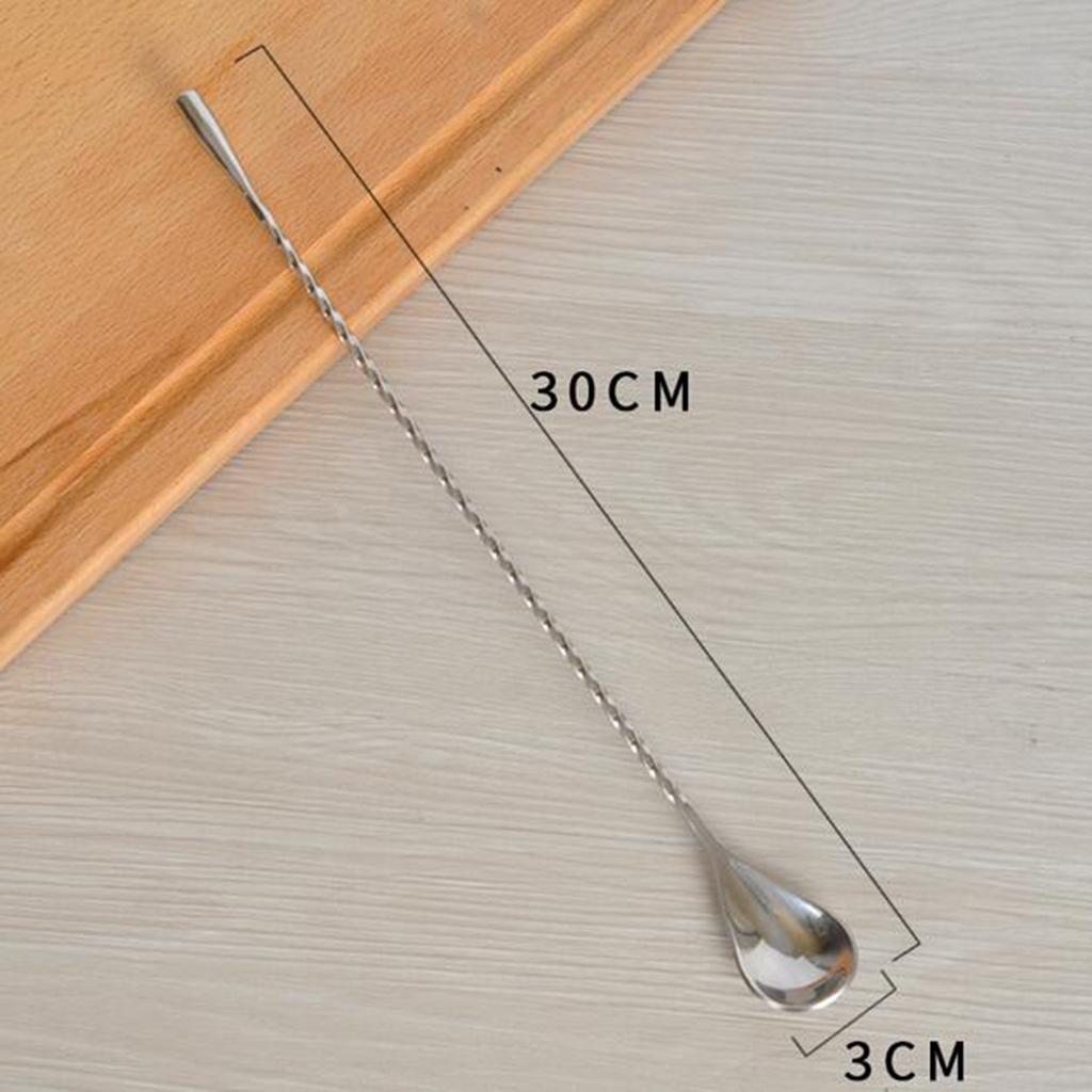 Long Handle Iced Tea Spoon Coffee Spoon Ice Cream Spoon Stainless Steel Cocktail Stirring Spoons