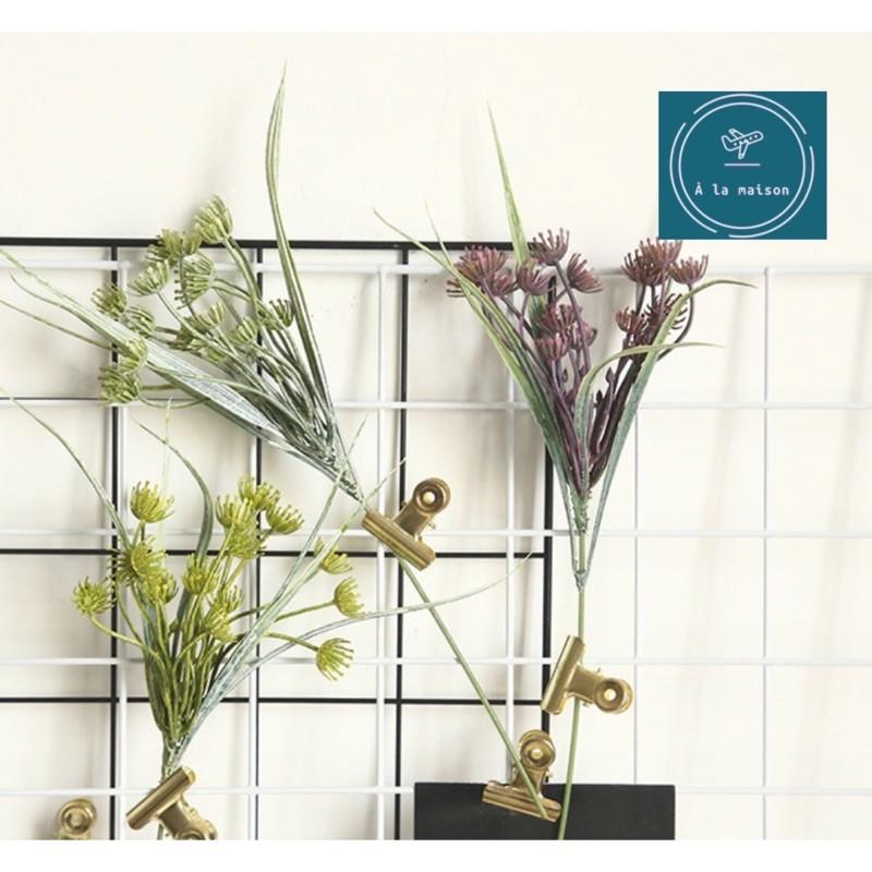 Nhánh cỏ điểm cao 30cm dùng trong hoa thiết kế, hoa cưới, hoa trang trí nhà cửa
