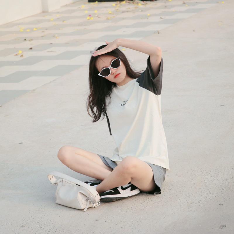 Áo thun raglan 100% cotton I'm your Soulmate, Áo phông unisex nam nữ oversized phối màu tay lỡ form rộng streetwear