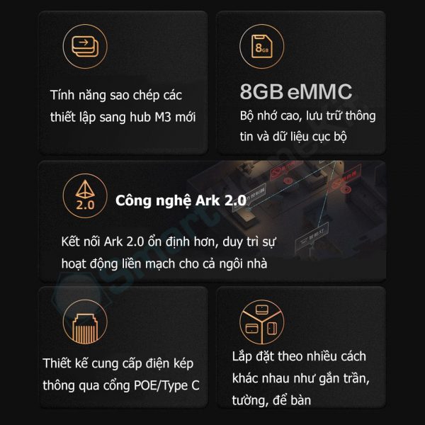 [Quốc Tế] Bộ trung tâm Aqara Hub M3 Zigbee &amp; Matter, điều khiển hồng ngoại - Hàng Chính Hãng Bảo hành 1 Năm
