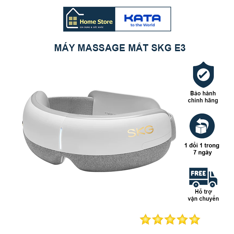Máy Massage Mắt SKG E3 chườm nóng phục hồi giảm nhức mỏi - Hàng chính hãng