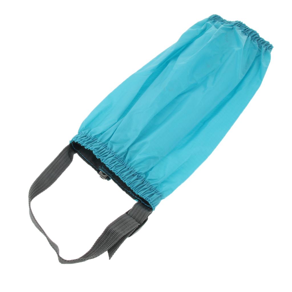 Outdoor Walking Hiking Waterproof Gaiters Boot Covers Leg Guards blue