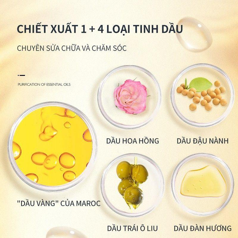 Tinh Dầu Dưỡng Tóc Uốn, Dưỡng Tóc Khô Xơ, Tóc Nhuộm JCKOO Giúp Giữ Nếp, Tạo Nếp Tóc Mềm Mượt, Phục Hồi Tóc Hư Tổn