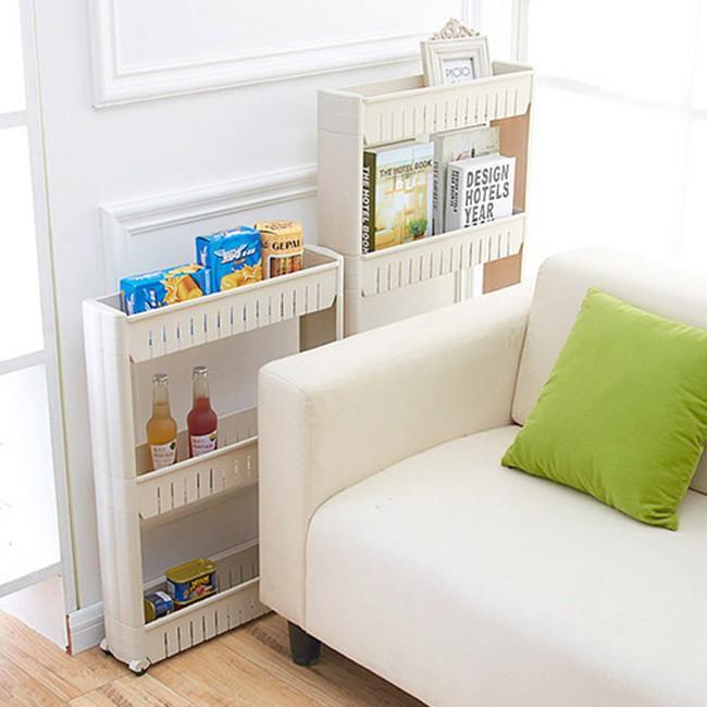 Kệ để đồ đa năng 3 tầng có bánh xe di chuyển - Kệ nhựa 3 tầng có bánh xe