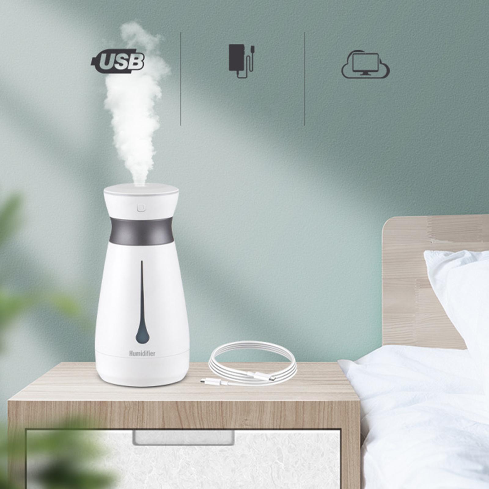 2 Working Modes Mist Humidifiers, Low Noise Air Humidifier for Travel Decoration