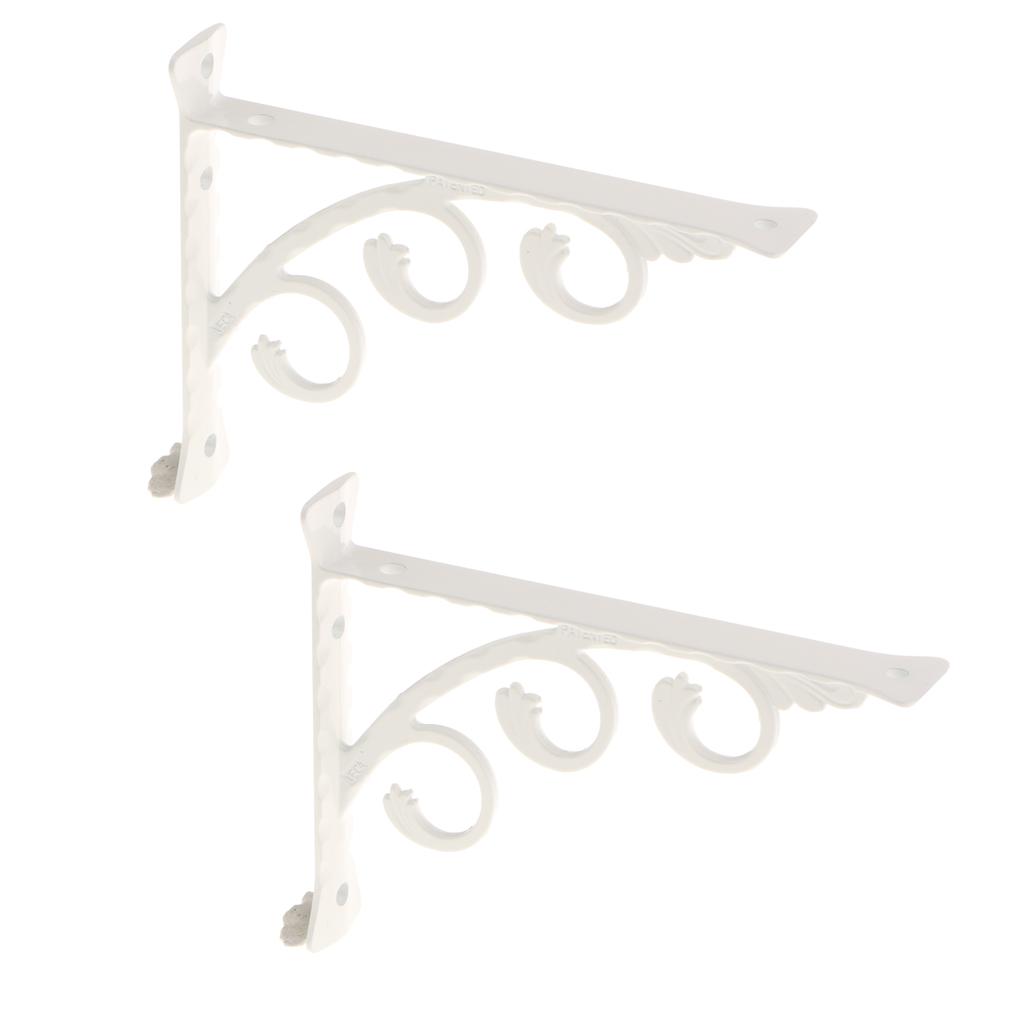 2X 2 Pieces Wall Shelf Accessories Bracket L-shaped Right-angled Bracket 15x20cm