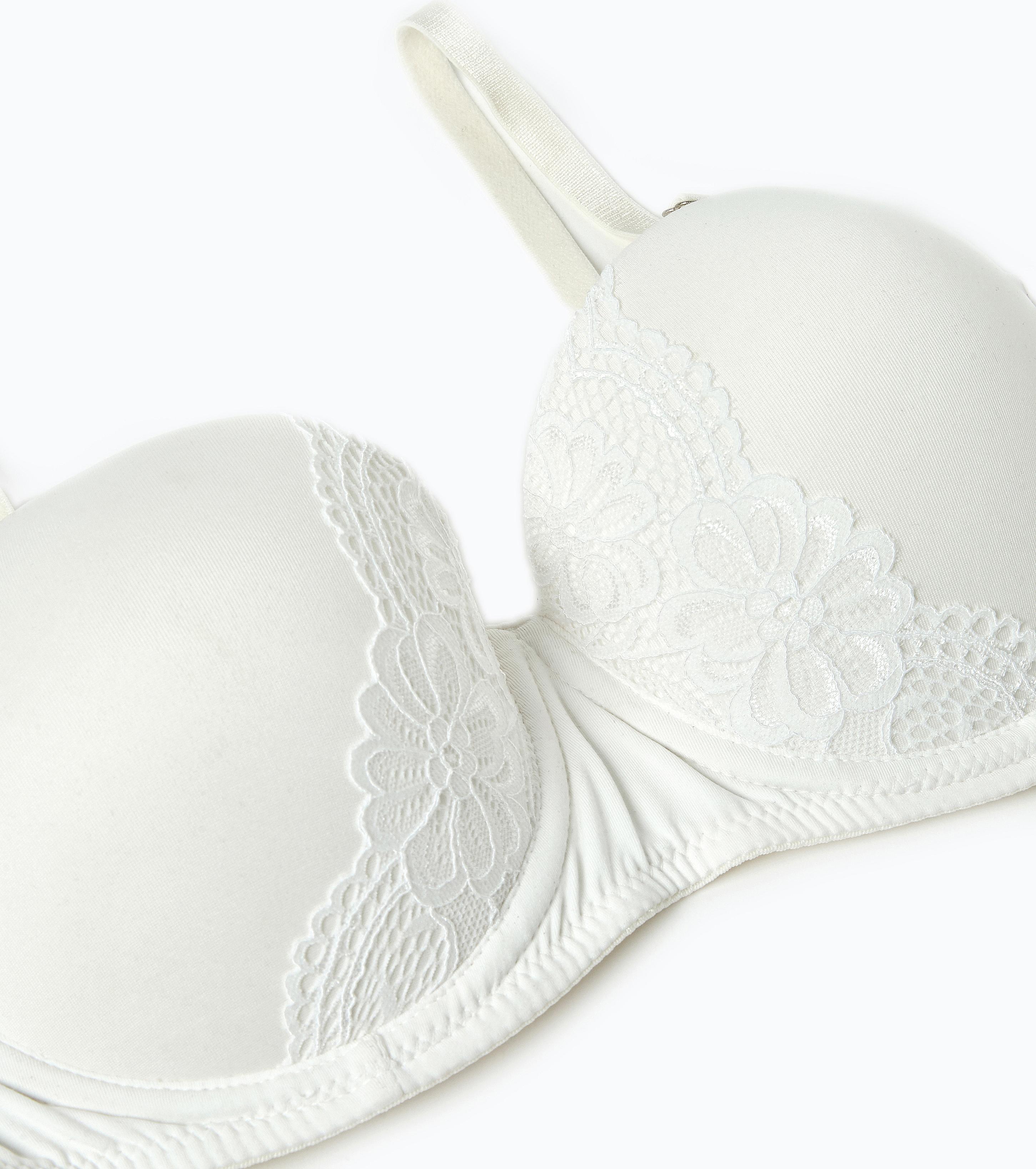 Áo Ngực Cúp Ngang Phối Viền Ren Miley Lingerie BRM02212