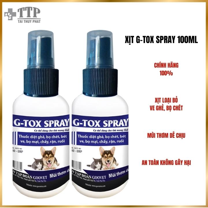Hantox Spray (Chai 100 ML) -Xịt Ve Ghẻ, Bọ Chét Cho Chó Mèo  - Pet Tài Thủy Phát - T100