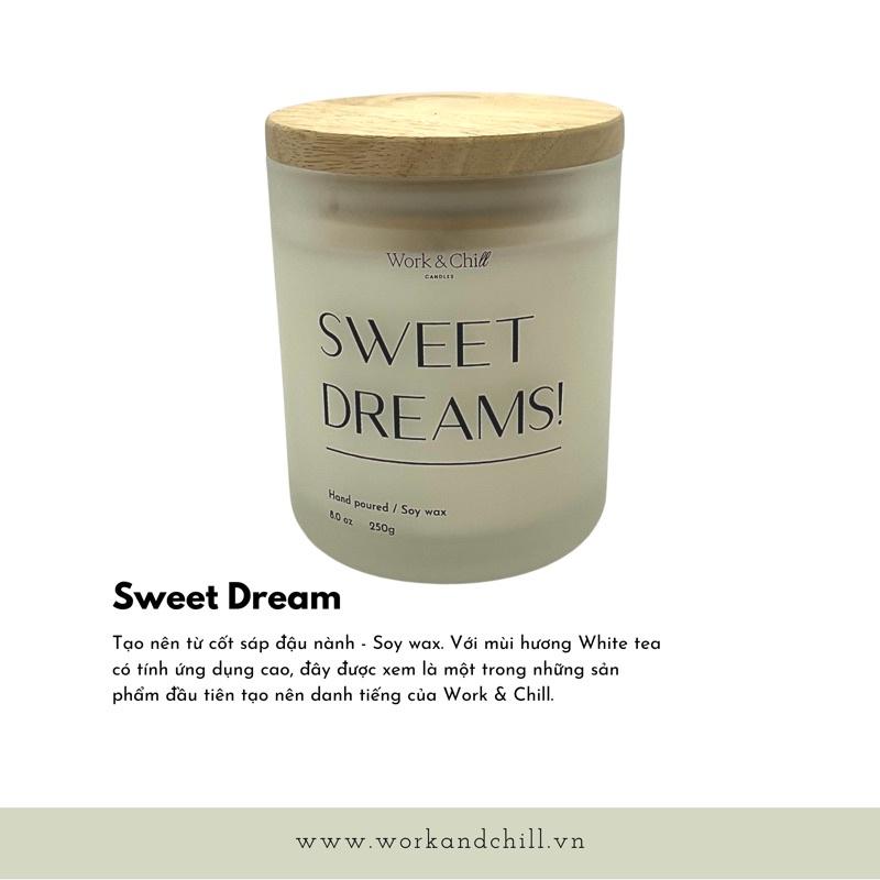 Nến thơm cao cấp Sweet Dreams thương hiệu Work &amp; Chill 8.0 oz