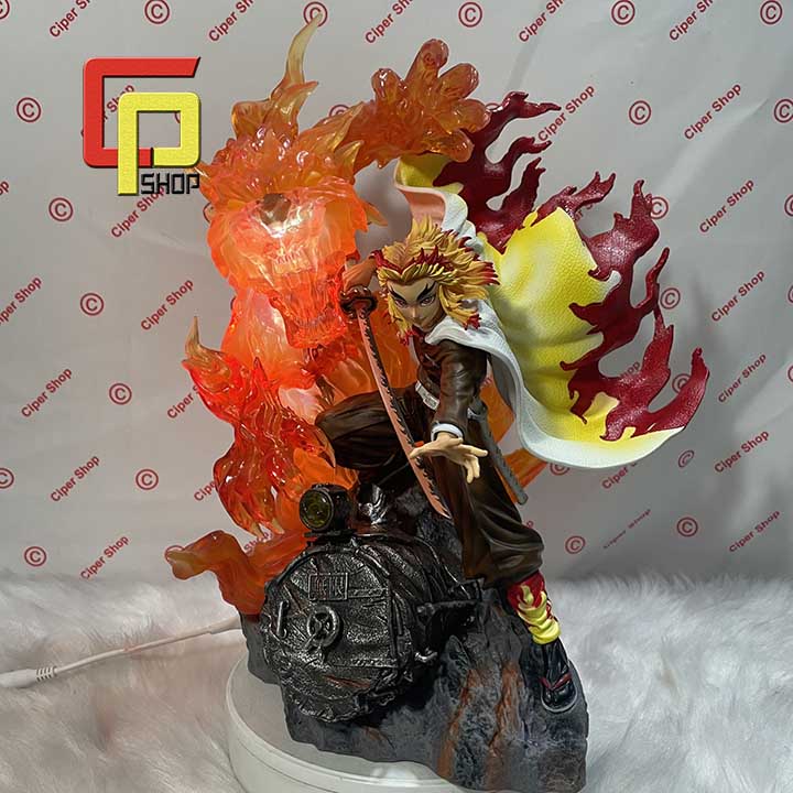 Mô hình Viêm Trụ Rengoku Led - Figure Rengoku thanh gươm hủy diệt