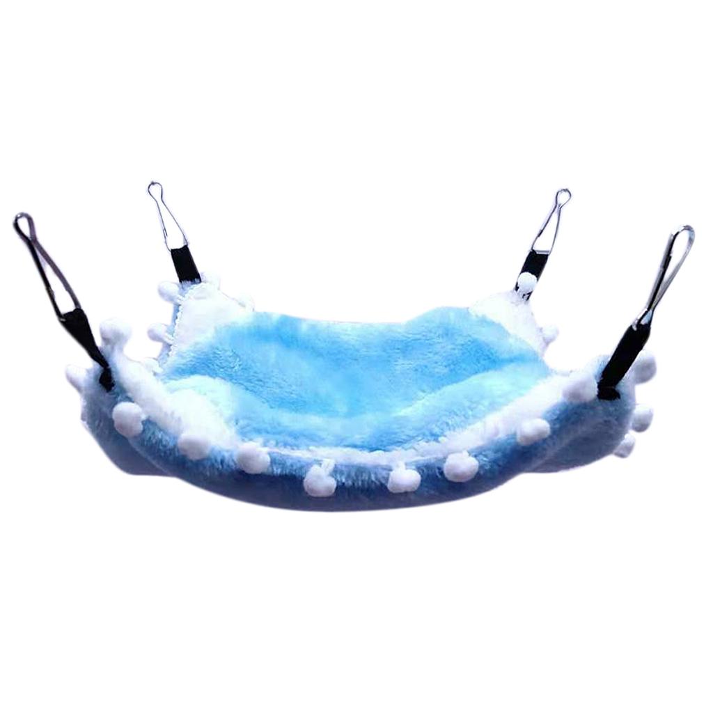 Small Animals Warm Hammock Hamster Sleep Bed For Small Pet Blue-S