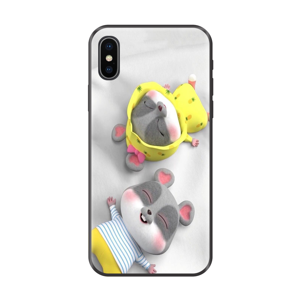 Ốp lưng TPU viền dẻo cho điện thoại IPHONE X Hình Chuột Tết 2020 - Mẫu 25