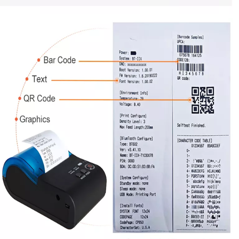 Máy in hóa đơn, in bill di động Xprinter XP-P101