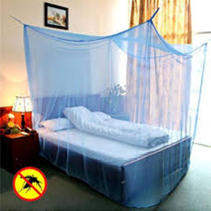 Mùng / Màn Tuyn Loại 1 Giăng Dây Treo 4 Góc : Đủ Kích Thước , Có 2 Màu - Giao Ngẫu Nhiên