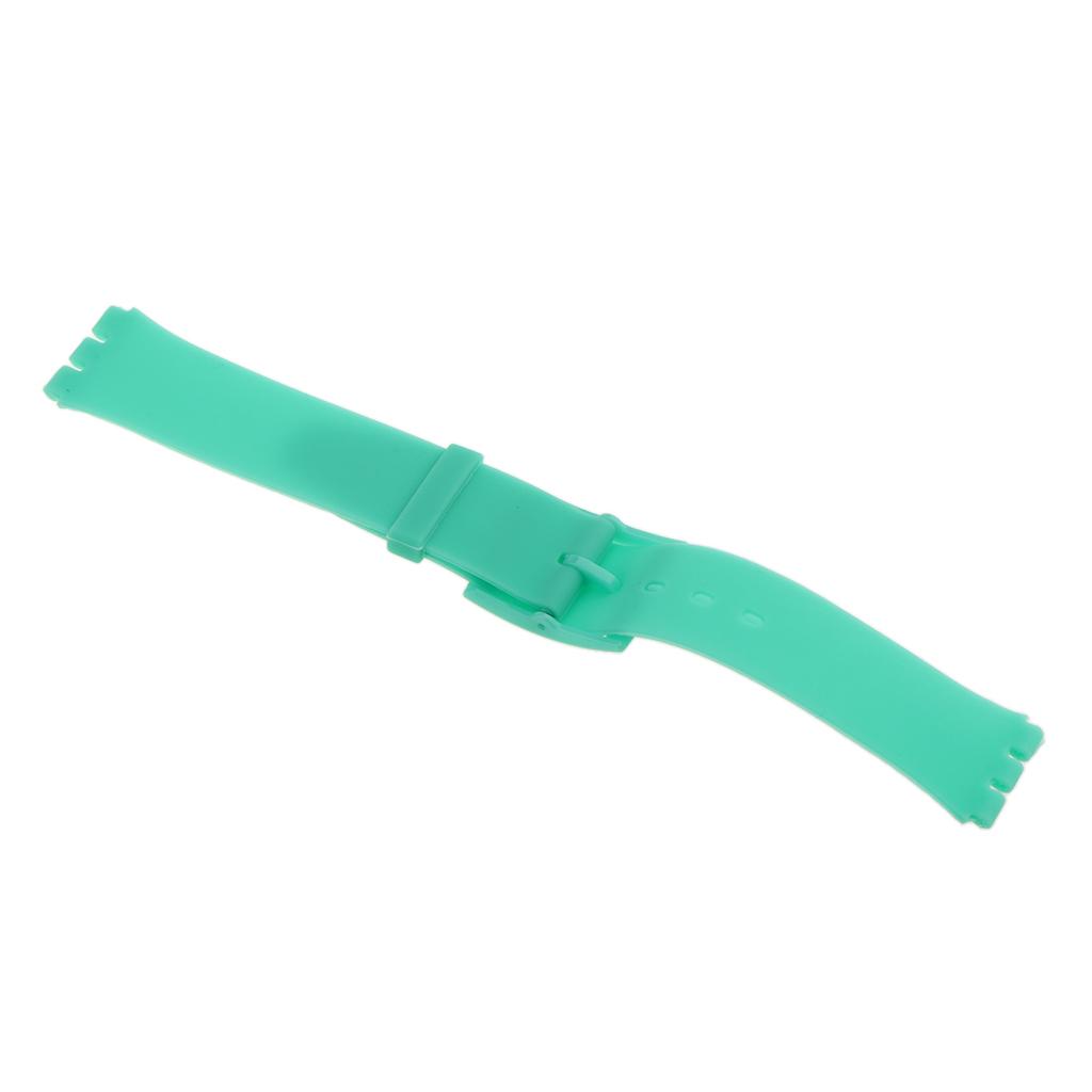 16mm Replacement Soft Silicone Rubber Sports Watch Band Bracelet for Smart Watch