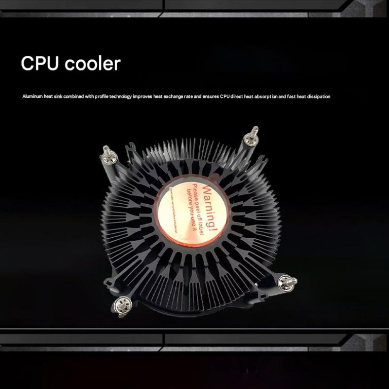 Quạt tản nhiệt CPU Led rainbow T80 for Intell lõi đồng nguyên chất cho máy tính hàng nhập khẩu
