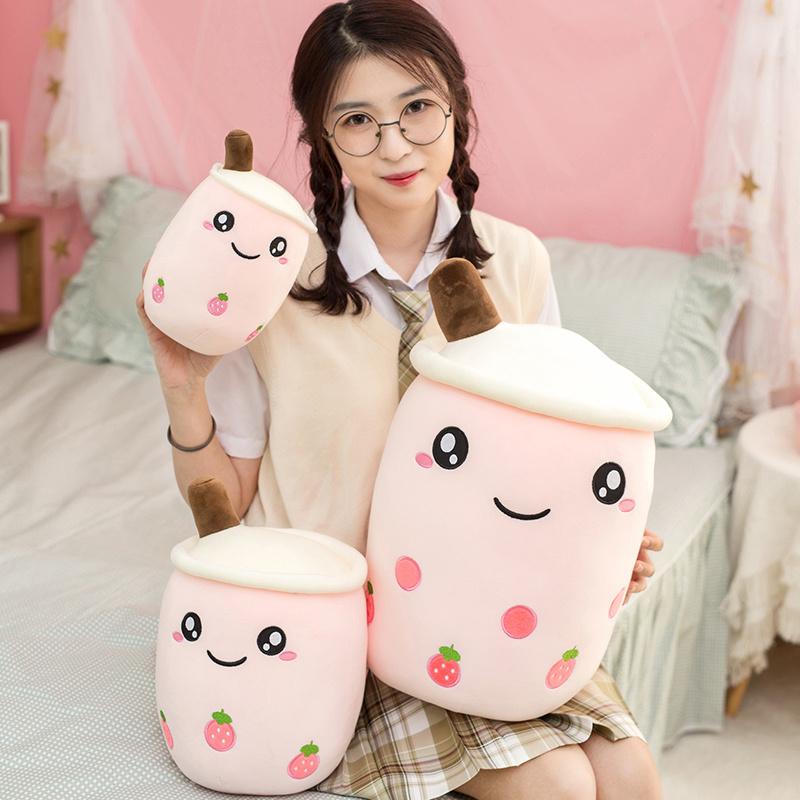 Sữa Dễ Thương Trà Giữ Gối Sang Trọng Đồ Chơi Nhồi Bông GốI Trái Cây Uống Chai Hoạt Hình Đáng Yêu Đồ Chơi Cho Bé Gái Trẻ Em quà Tặng Sinh Nhật