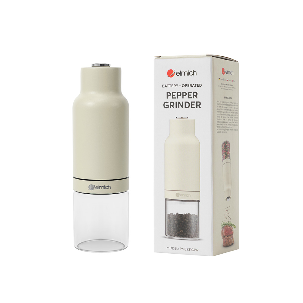 Lọ Xay Tiêu Chạy Pin Elmich PME9310, Hàng Chính Hãng, Tùy Chỉnh Độ Mịn - JoyMall