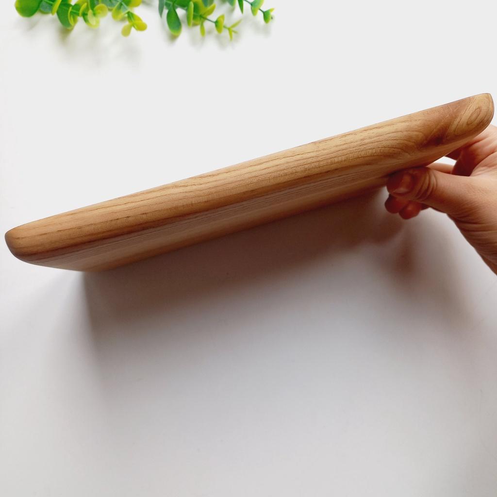 Khay Gỗ Tần Bì Hình Chữ Nhật 24x14 cm, Đựng Hoa Quả, Bánh Kẹo Ngọt, Chụp Ảnh Trang Trí