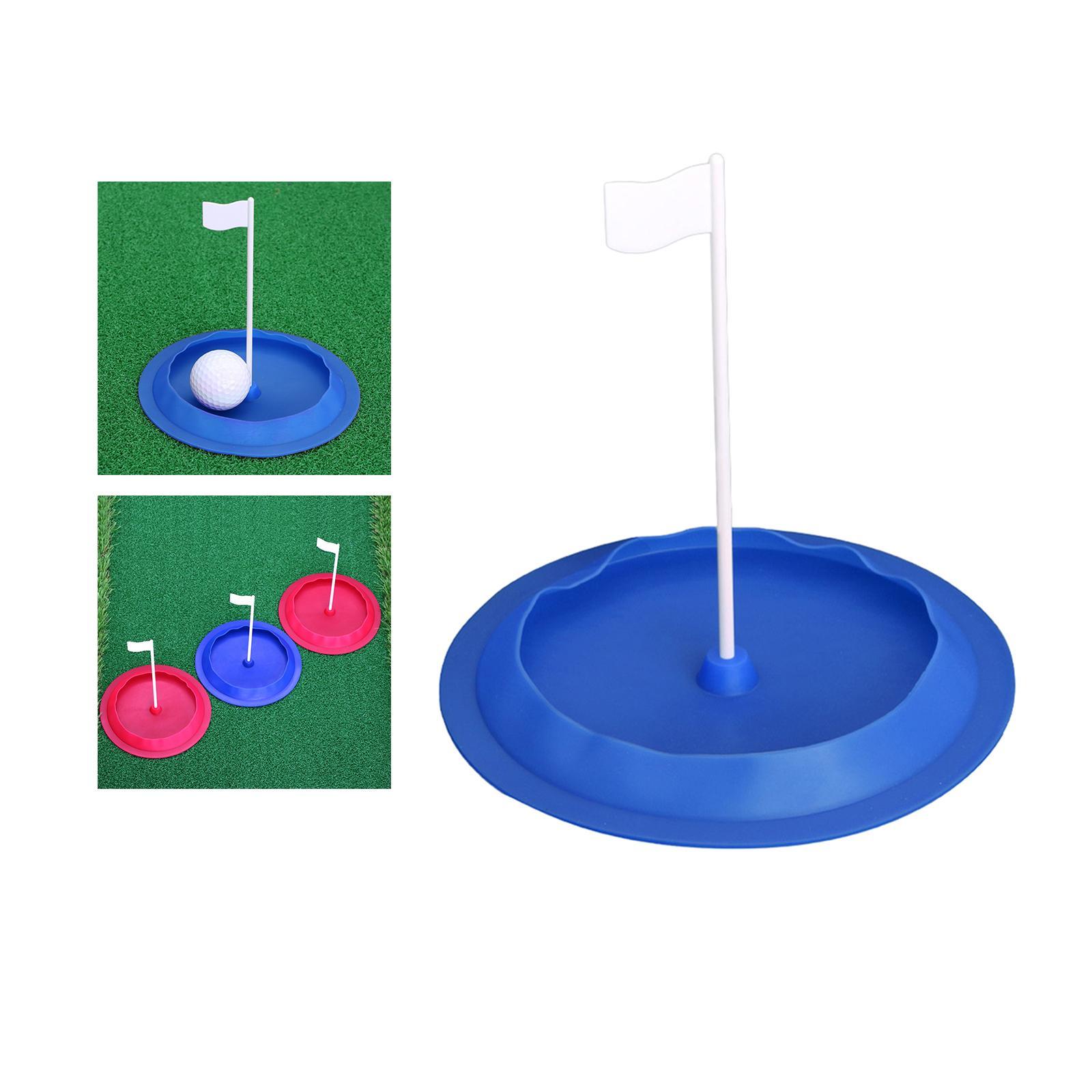 Golf Putting Cup Adults Practice Durable with Flag Putting Training Aid