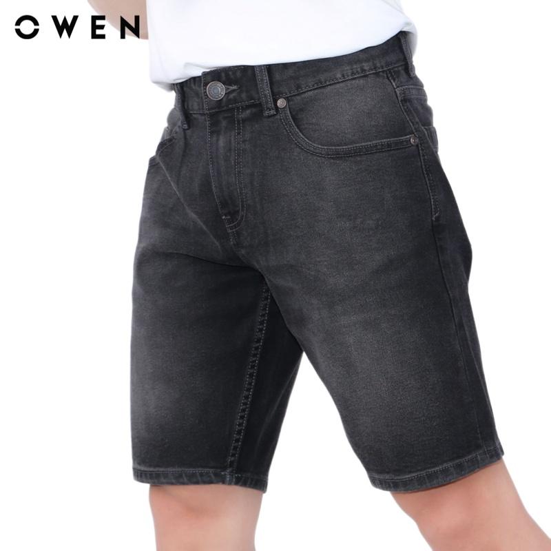 Quần short Nam Owen  Slim Fit màu Đen - SJ23876