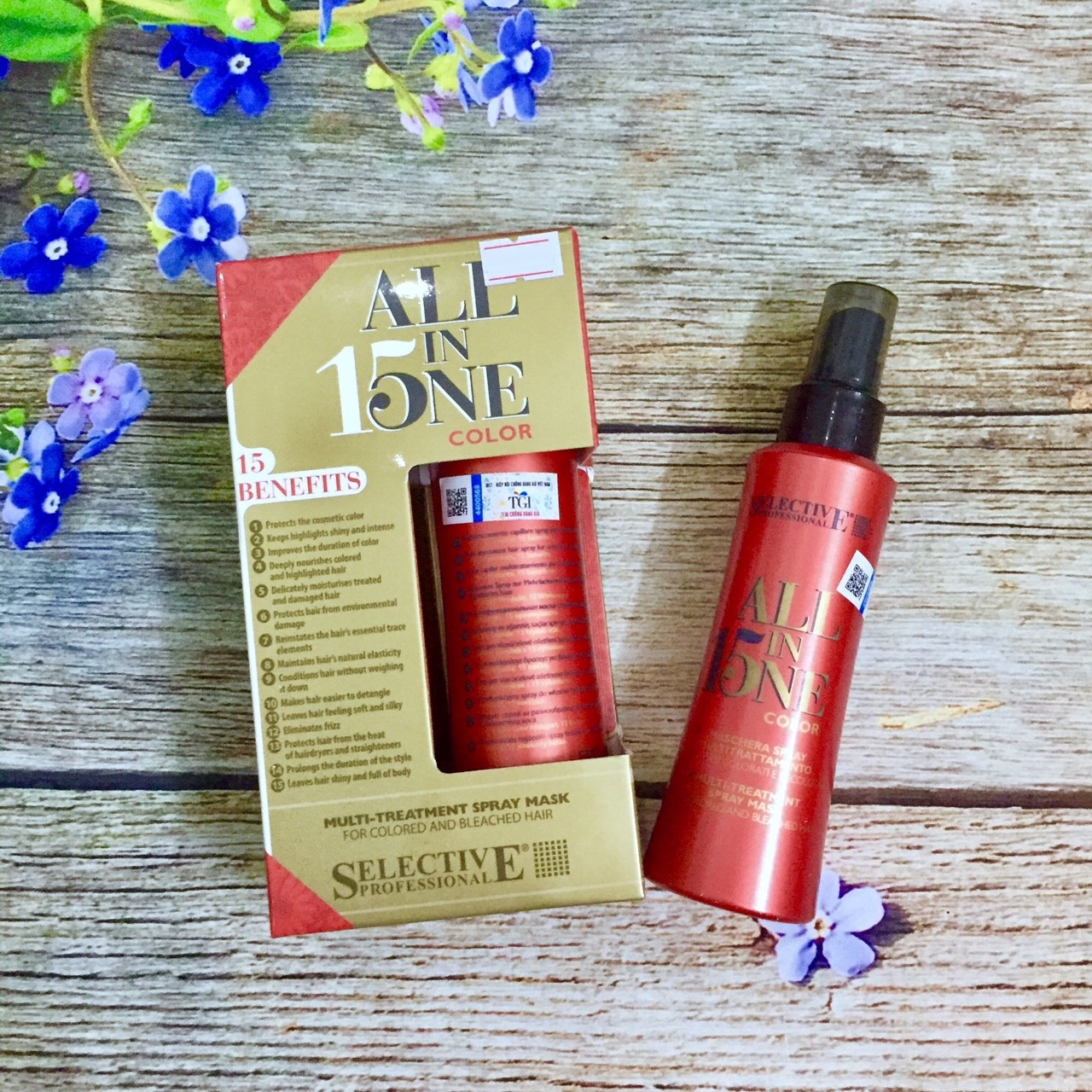 Xịt dưỡng tóc 15 tác động Selective All in One Color 150ml