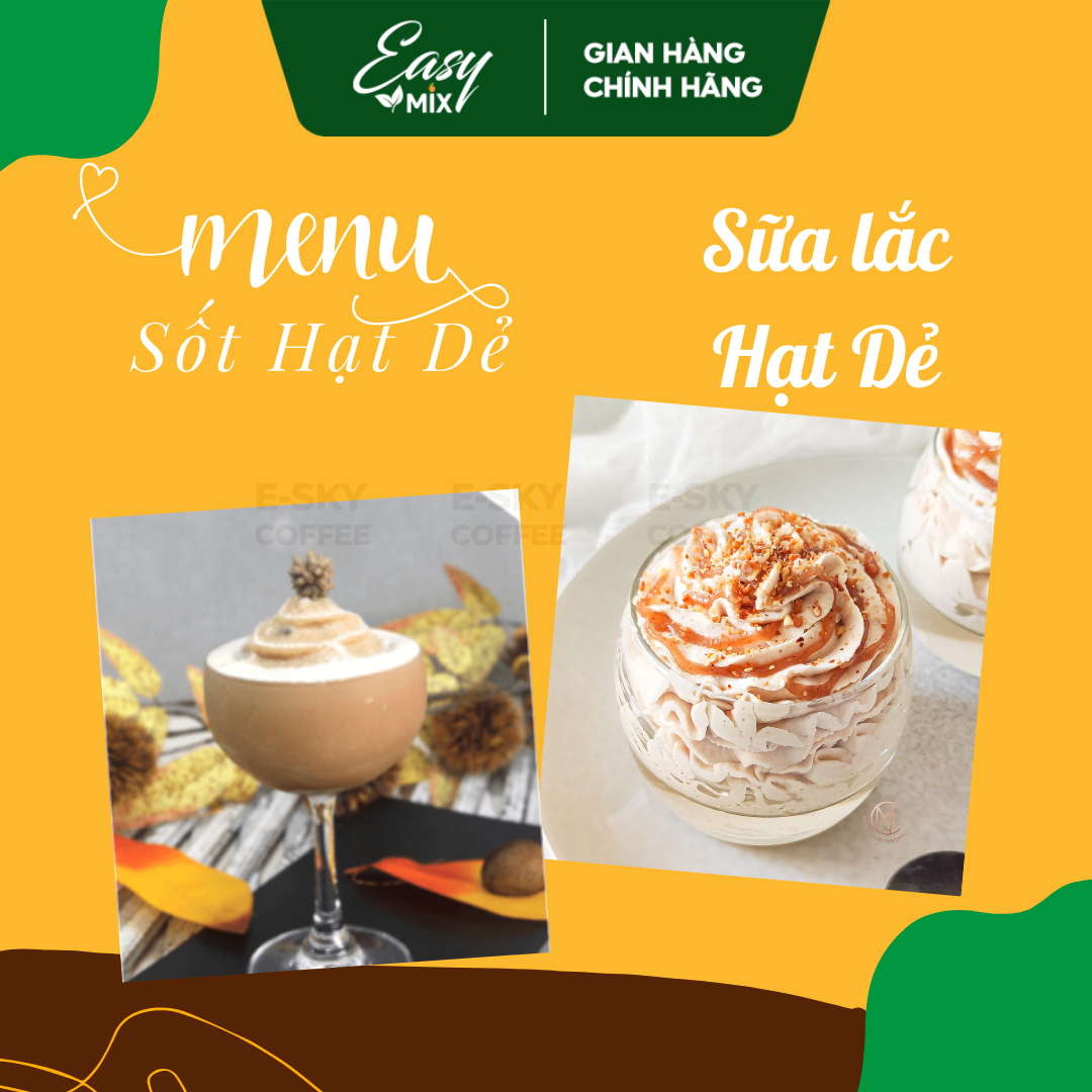 Sốt Hạt Dẻ Pomona Maroon Sauce Nguyên Liệu Pha Chế Cà Phê Trà Sữa Hàn Quốc Chai 2kg