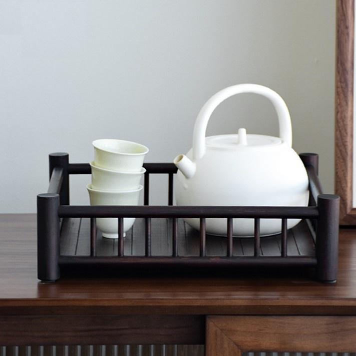 Khay trà, bàn trà bằng trúc phong cách cổ, bền và chắc chắn