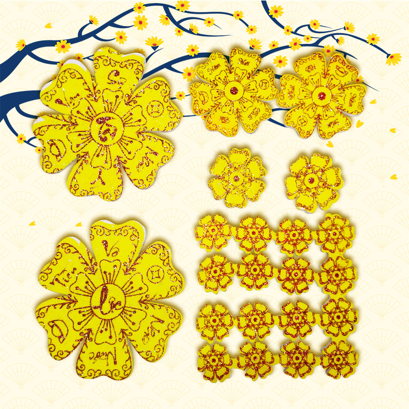 BỘ QUẠT GIẤY ĐỎ 6 CHIẾC – HÌNH ĐẦU LÂN TRANG TRÍ TẾT / TRUNG THU (khách tự ráp lại thành phẩm theo hình)