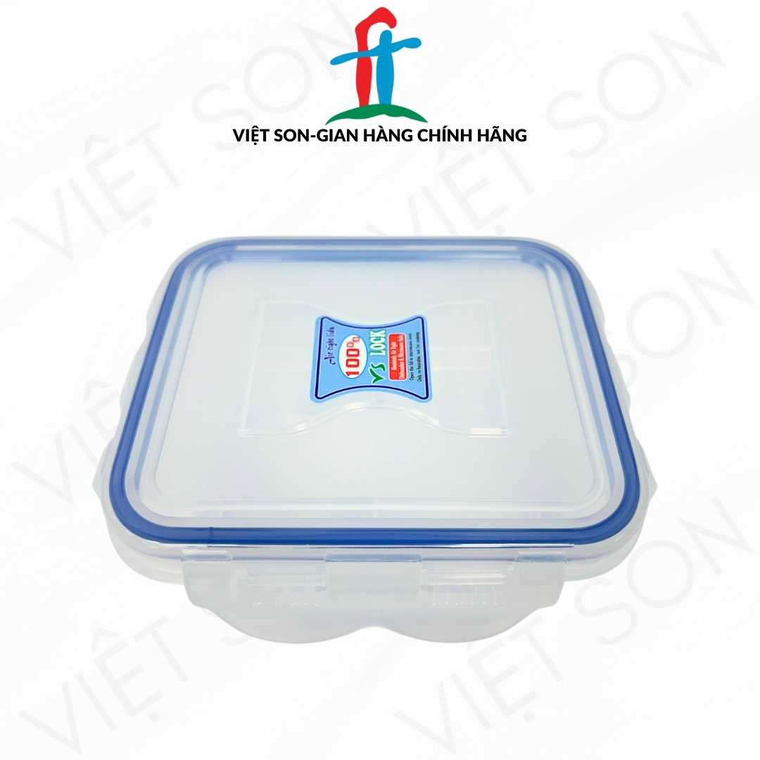 Hộp Nhựa Việt Son 450ml Đựng Thực Phẩm Có Vách Ngăn Lock Kín Hơi