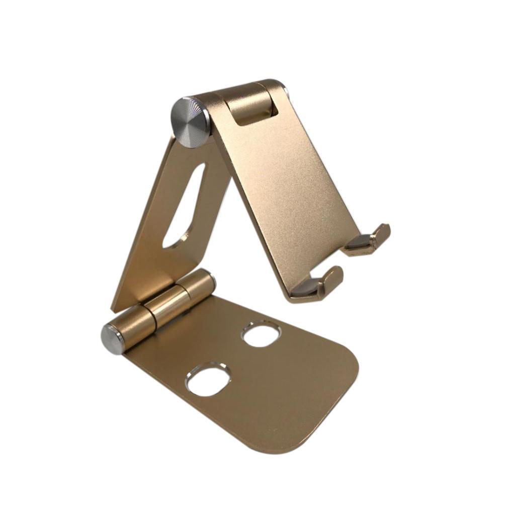 Desk Stand Holder Mount Mobile Phone Folding Portable Clear Rose Gold&gold