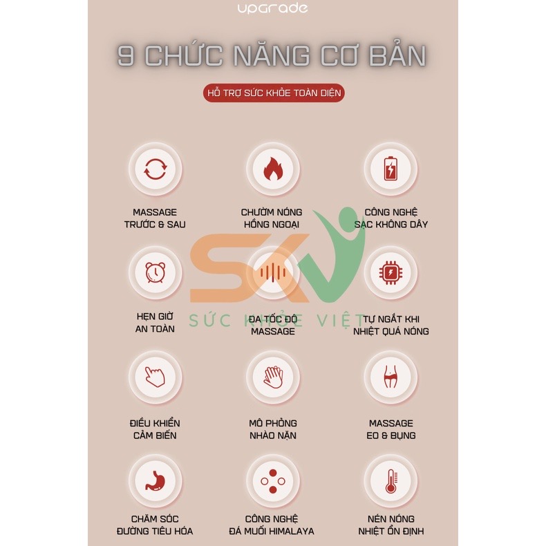 ￼Máy Massage Bụng Lưng Đùi Pin Sạc Tích Hợp Đá Nóng Himalaya Hỗ Trợ Giảm Mỡ Bụng Đai Mát Xa Bụng Eo Lưng