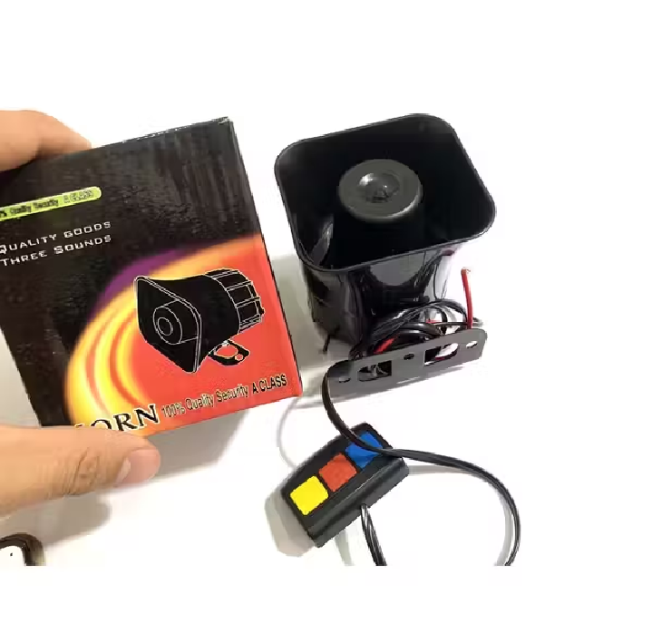 còi hú 3 chế độ âm thanh hay rất lớn sử dụng điện 12V lắp mọi loại xe