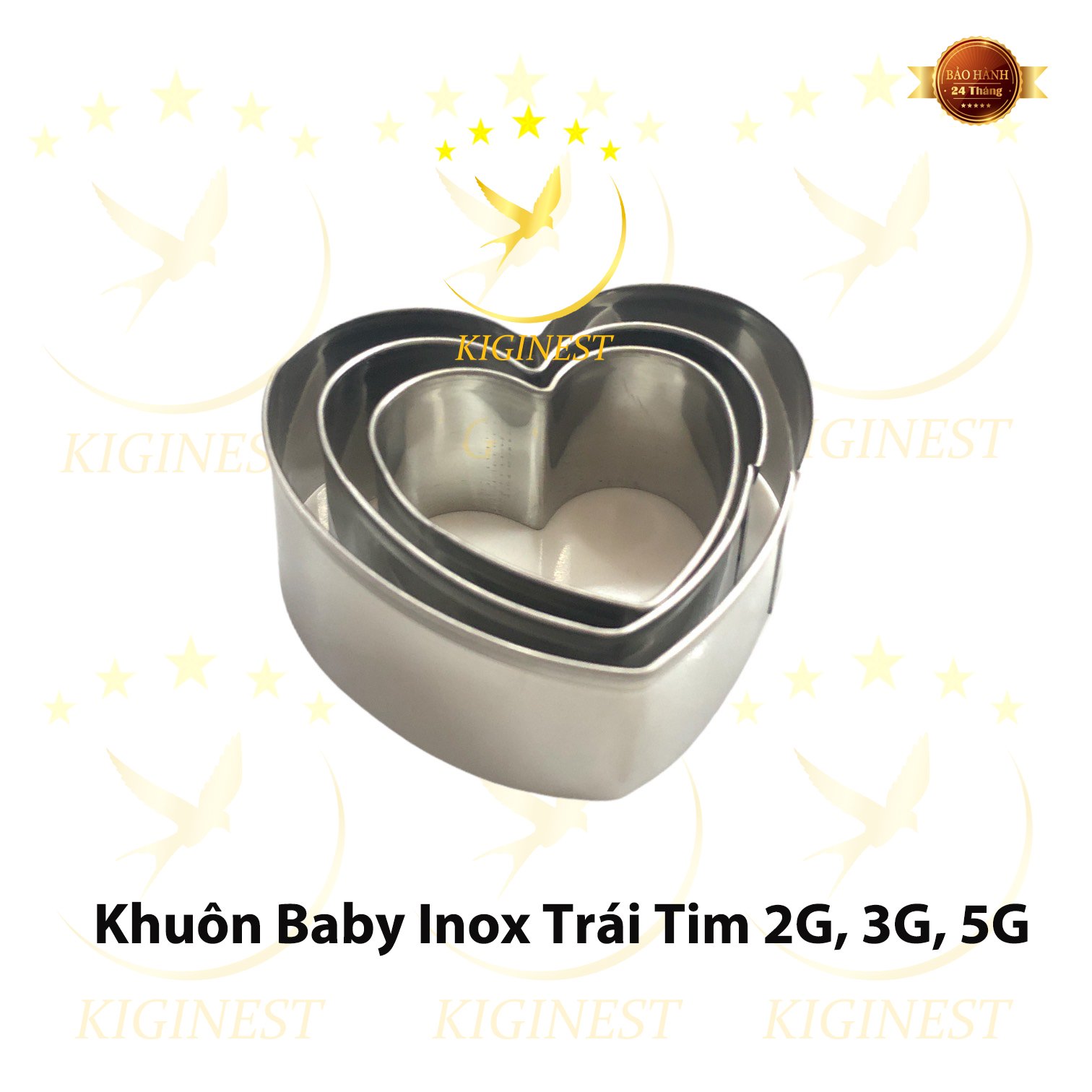 KHUÔN YẾN BABY TRÁI TIM 2G, 3G, 5G ĐẮP, SẤY VÀ ĐỊNH HÌNH TỔ YẾN- SET YẾN CHƯNG CHẤT LƯỢNG